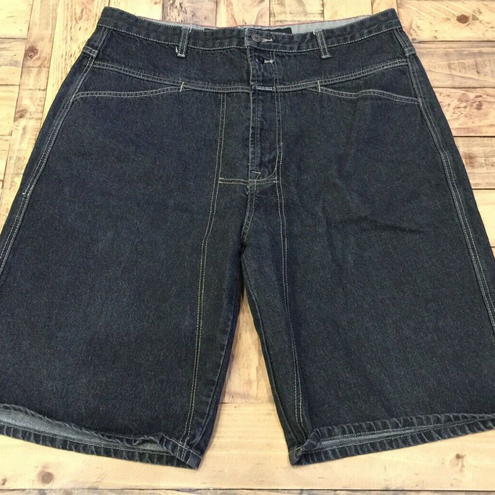 Marithe Francois Girbaud Black Wash 38 Shorts Deni